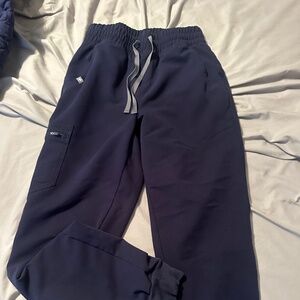 Umam Figs navy blue scrub pants